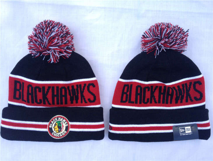 NHL Chicago Blackhawks Black Beanie 1 SF